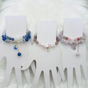 Beaded Bracelet Bundle Lot for Small Wrist Multicolored